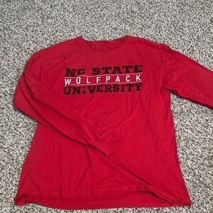 NC State University Red Long Sleeve Shirt
